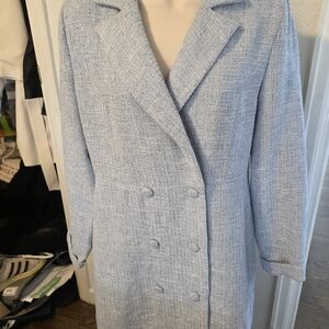 Forever 21 Light Blue Textured Blazer